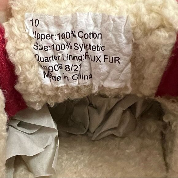 NWOT Blowfish Red and Black Buffalo Plaid Sherpa Lined Sneakers Toddler Sz 10 - Picture 7 of 9